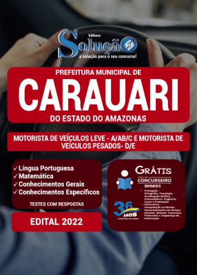 Apostila Prefeitura de Carauari - AM - Motorista de Veículos Leve (A/AB/C) e Motorista de Veículos Pesados (D/E) - Imagem 3