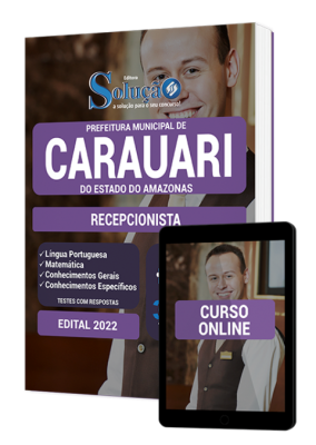 Apostila Prefeitura de Carauari - AM - Recepcionista - Imagem 1