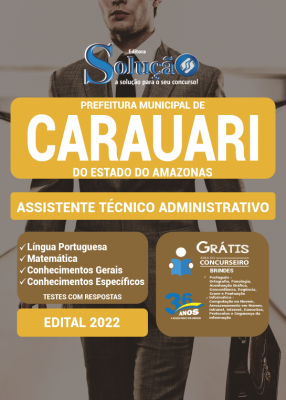 Apostila Prefeitura de Carauari - AM - Assistente Técnico Administrativo - Imagem 3