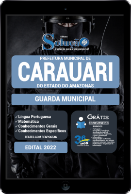 Apostila Prefeitura de Carauari - AM em PDF - Guarda Municipal - Imagem 1