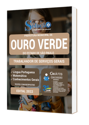 Apostila Prefeitura de Ouro Verde - SP - Trabalhador de Serviços Gerais - Imagem 2