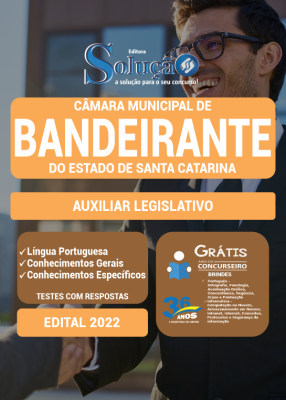 Apostila Câmara de Bandeirante - SC - Auxiliar Legislativo - Imagem 3