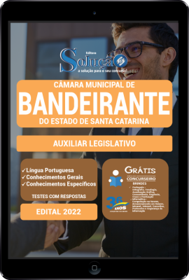 Apostila Câmara de Bandeirante - SC em PDF - Auxiliar Legislativo - Imagem 1