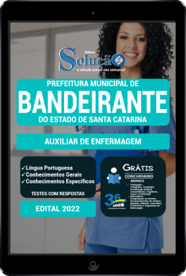 Apostila Prefeitura de Bandeirante - SC em PDF - Auxiliar de Enfermagem - Imagem 1