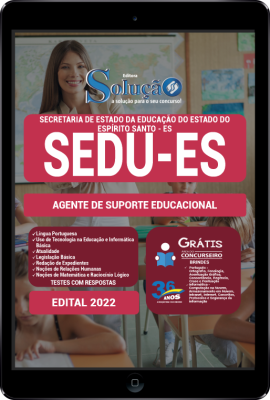 Apostila SEDU-ES em PDF - Agente de Suporte Educacional - Imagem 1