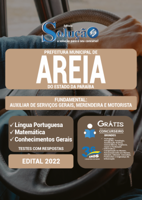 Apostila Prefeitura de Areia - PB - Fundamental: Auxiliar de Serviços Gerais, Merendeira e Motorista - Imagem 3