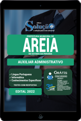 Apostila Prefeitura de Areia - PB em PDF - Auxiliar Administrativo - Imagem 1