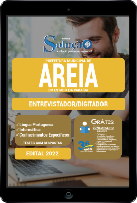 Apostila Prefeitura de Areia - PB PDF - Entrevistador/Digitador - Imagem 1