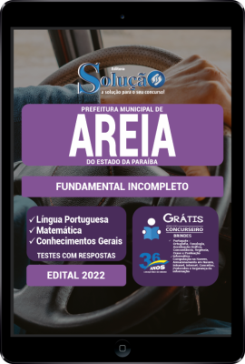 Apostila Prefeitura de Areia - PB em PDF - Fundamental Incompleto - Imagem 1