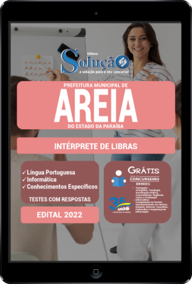 Apostila Prefeitura de Areia - PB em PDF - Intérprete de Libras - Imagem 1