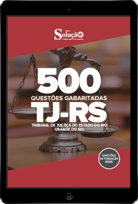 Caderno de Questões TJ-RS em PDF - 500 Questões Gabaritadas - Imagem 1