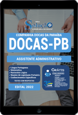 Apostila DOCAS-PB em PDF - Assistente Administrativo - Imagem 1