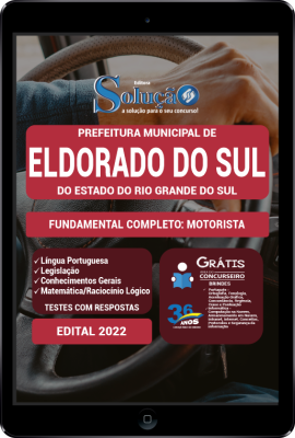 Apostila Prefeitura de Eldorado do Sul - RS em PDF - Fundamental Completo: Motorista - Imagem 1