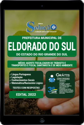 Apostila Prefeitura de Eldorado do Sul - RS em PDF - Médio: Agente Fiscalizador de Trânsito e Transportes e Fiscal Sanitarista e de Meio Ambiente - Imagem 1