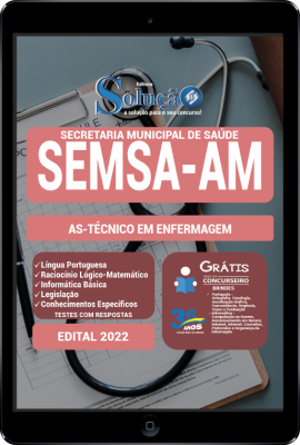 Apostila SEMSA-AM em PDF - AS-Técnico em Enfermagem - Imagem 1