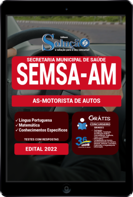 Apostila SEMSA-AM em PDF - AS-Motorista de Autos - Imagem 1