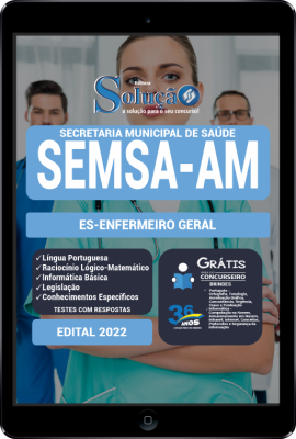 Apostila SEMSA-AM em PDF - AS-Enfermeiro Geral - Imagem 1