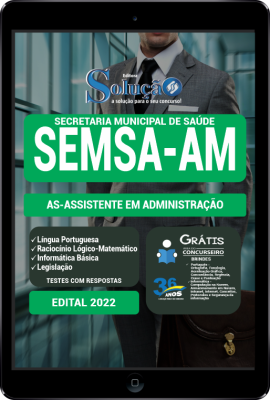 Apostila SEMSA-AM em PDF - AS-Assistente em Administração - Imagem 1