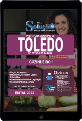 Apostila Prefeitura de Toledo - PR em PDF - Cozinheiro I - Imagem 1