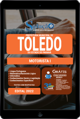 Apostila Prefeitura de Toledo - PR em PDF - Motorista I - Imagem 1