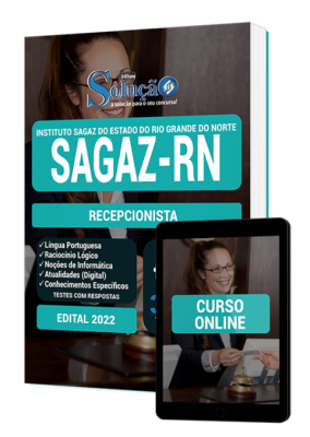 Apostila Instituto SAGAZ - RN - Recepcionista - Imagem 1