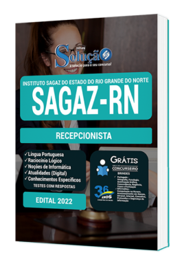 Apostila Instituto SAGAZ - RN - Recepcionista - Imagem 2