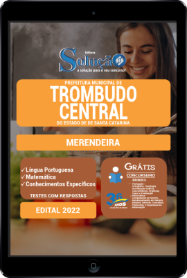 Apostila Prefeitura de Trombudo Central - SC em PDF - Merendeira - Imagem 1