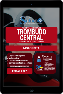 Apostila Prefeitura de Trombudo Central - SC em PDF - Motorista - Imagem 1