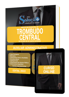 Apostila Prefeitura de Trombudo Central - SC - Auxiliar Administrativo - Imagem 1