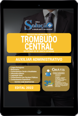 Apostila Prefeitura de Trombudo Central - SC em PDF - Auxiliar Administrativo - Imagem 1