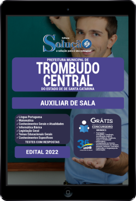 Apostila Prefeitura de Trombudo Central - SC em PDF - Auxiliar de Sala - Imagem 1