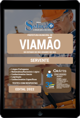 Apostila Prefeitura de Viamão - RS em PDF - Servente - Imagem 1