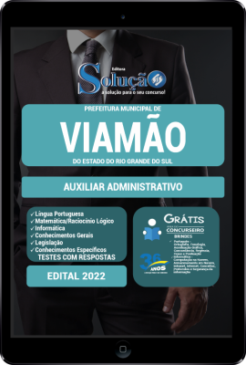 Apostila Prefeitura de Viamão - RS em PDF - Auxiliar Administrativo - Imagem 1