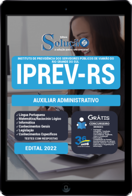 Apostila IPREV-RS em PDF - Auxiliar Administrativo - Imagem 1