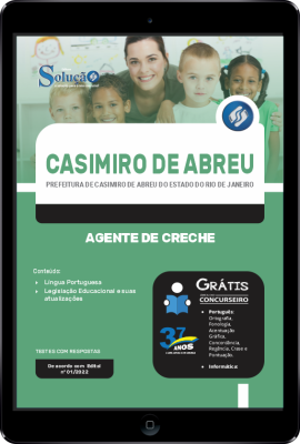 Apostila Prefeitura de Casimiro de Abreu - RJ em PDF - Agente de Creche - Imagem 1