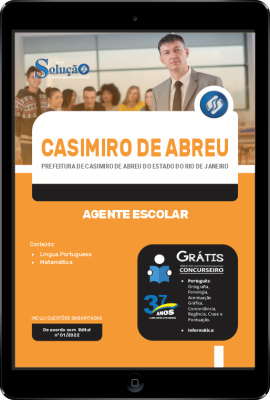 Apostila Prefeitura de Casimiro de Abreu - RJ em PDF - Agente Escolar - Imagem 1