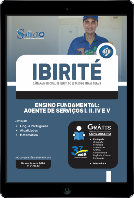 Apostila Câmara de Ibirité - MG em PDF - Ensino Fundamental: Agente de Serviços I, II, IV e V - Imagem 1