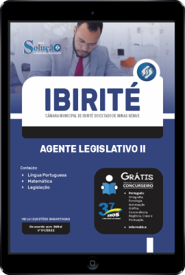 Apostila Câmara de Ibirité - MG em PDF - Agente Legislativo II - Imagem 1