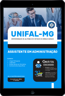 Apostila UNIFAL-MG em PDF - Assistente em Administração - Imagem 1