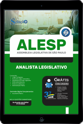 Apostila ALESP em PDF - Analista Legislativo - Imagem 1