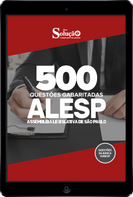 Caderno de Questões ALESP em PDF - 500 Questões Gabaritadas - Imagem 1