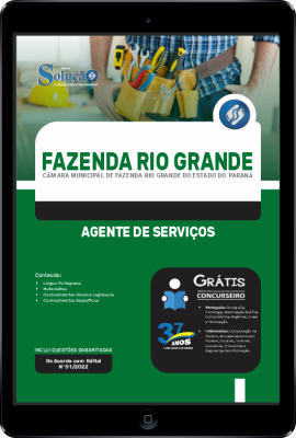 Apostila Câmara de Fazenda Rio Grande - PR em PDF - Agente de Serviços - Imagem 1