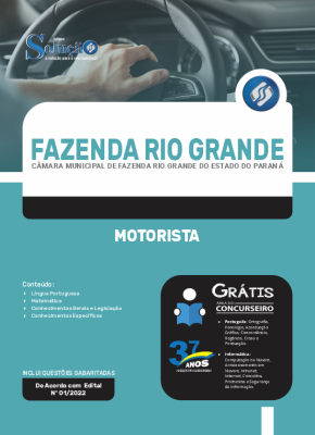 Apostila Câmara de Fazenda Rio Grande - PR - Motorista - Imagem 3