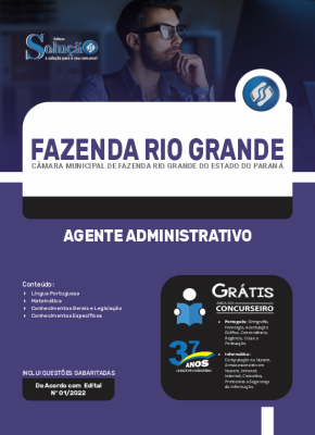 Apostila Câmara de Fazenda Rio Grande - PR - Agente Administrativo - Imagem 3