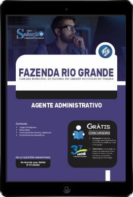 Apostila Câmara de Fazenda Rio Grande - PR em PDF - Agente Administrativo - Imagem 1