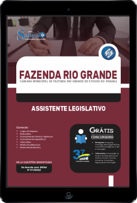 Apostila Câmara de Fazenda Rio Grande - PR em PDF - Assistente Legislativo - Imagem 1