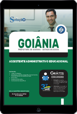 Apostila Prefeitura de Goiânia - GO em PDF - Assistente Administrativo Educacional - Imagem 1