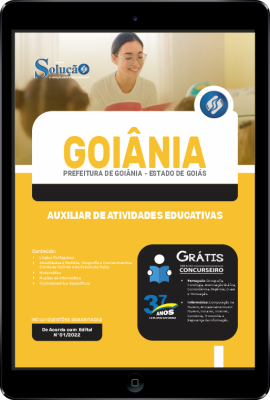 Apostila Prefeitura de Goiânia - GO em PDF - Auxiliar de Atividades Educativas - Imagem 1