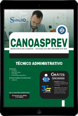 Apostila CANOASPREV-RS em PDF - Técnico Administrativo - Imagem 1