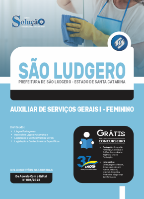 Apostila Prefeitura de São Ludgero - SC - Auxiliar de Serviços Gerais I - Feminino - Imagem 3